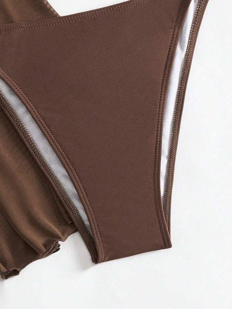 SHEIN DWUCZĘŚCIOWY STRÓJ KĄPIELOWY SPÓDNICA BLUZKA KOMPLET S09__S