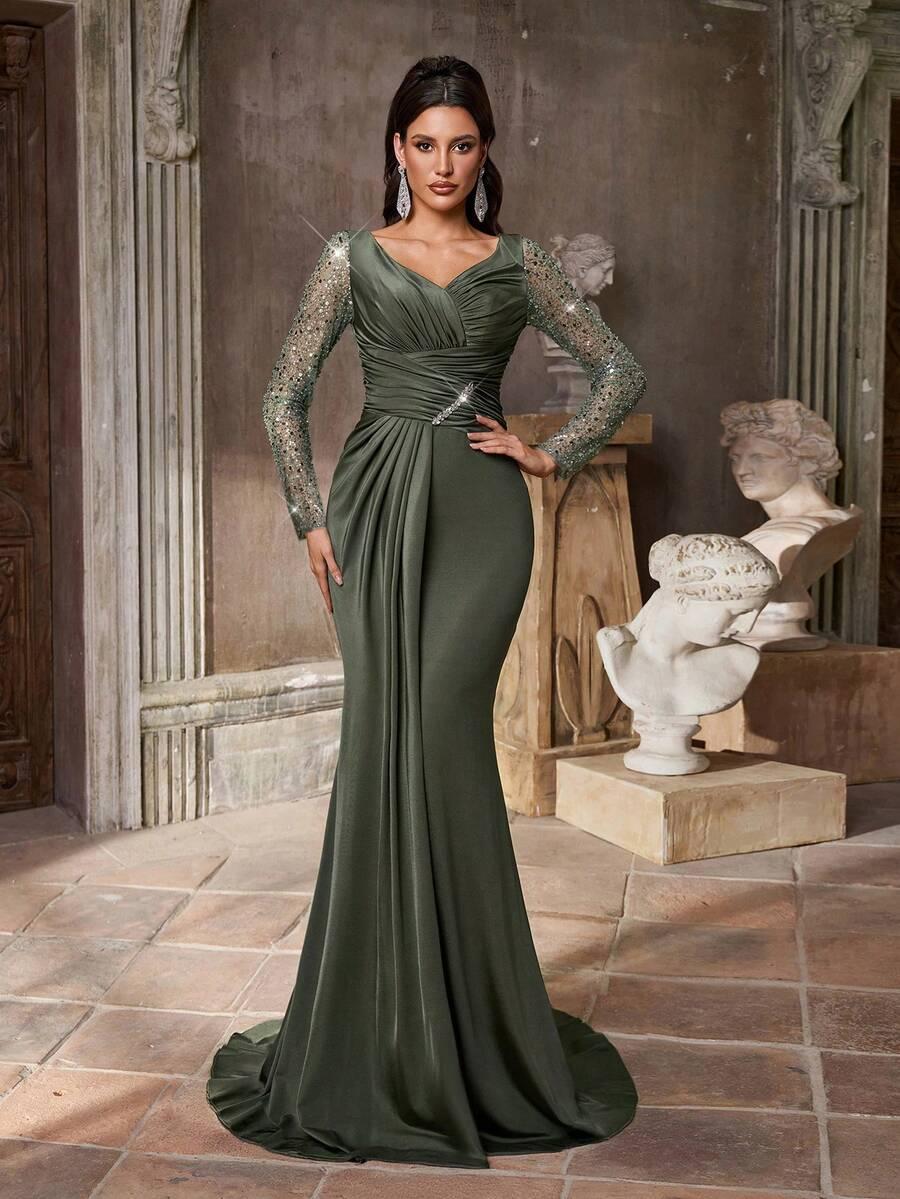 AUREIA ZIELONA MAXI SUKIENKA S06__L