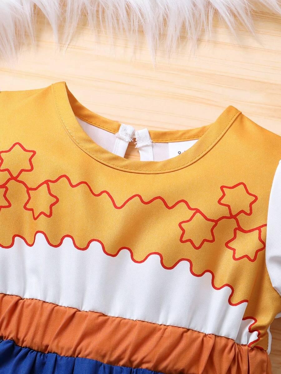 SHEIN SUKIENKA BUFIASTE RĘKAWY S06__92/98