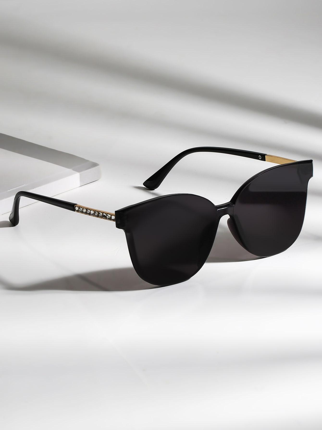 SHEIN CZARNE OKULARY PRZECIWSŁONECZNE S07