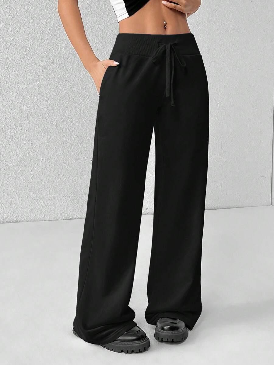 SHEIN CZARNE SPODNIE DRESOWE S06__XS
