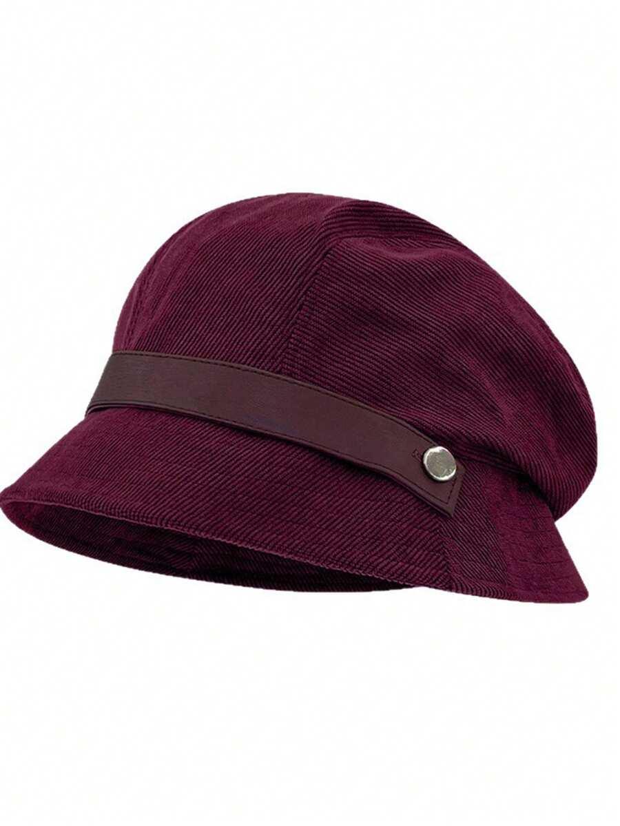 SHEIN CZARNY KAPELUSZ PASEK S07
