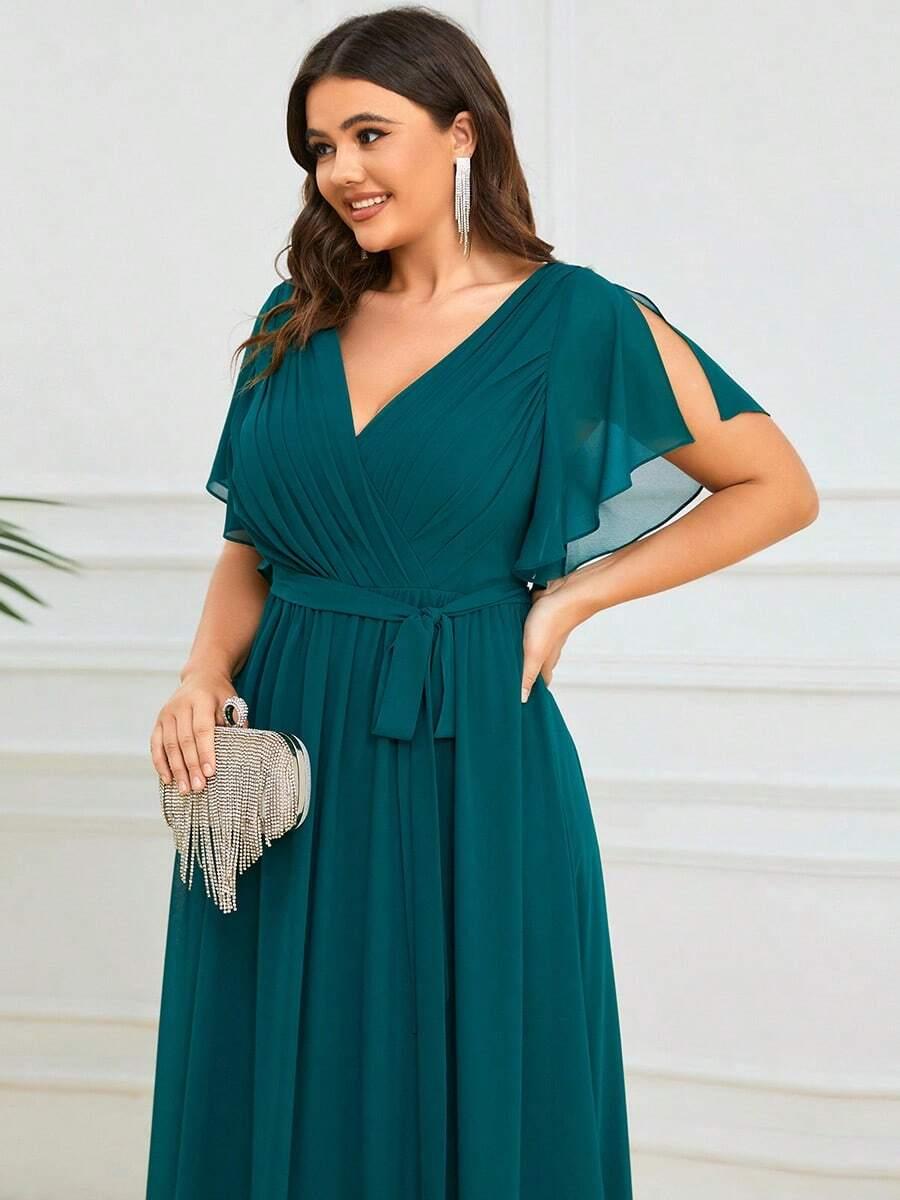 EVERPRETTY MAXI SUKIENKA KOPERTOWY DEKOLT S06__XXL