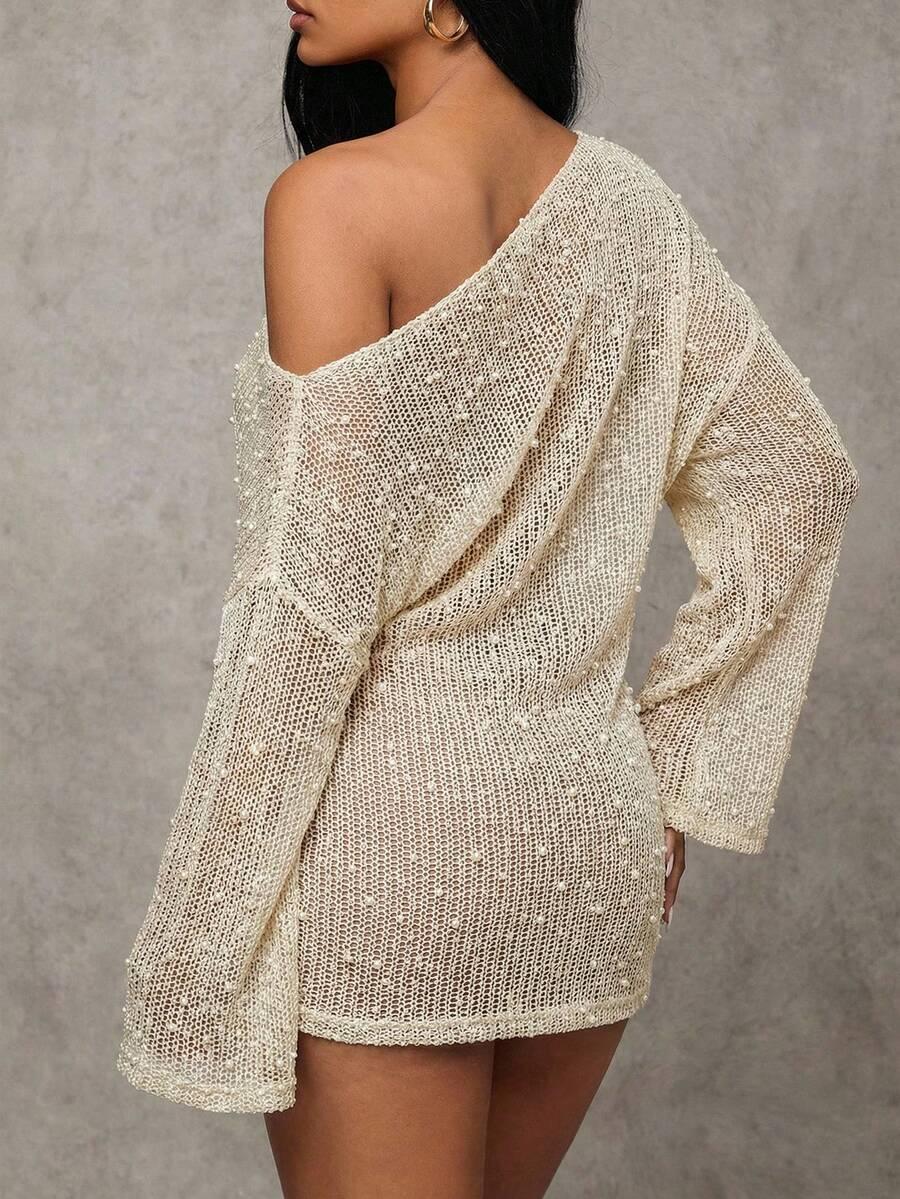 SHEIN DZIANINOWA MINI SUKIENKA S06__S