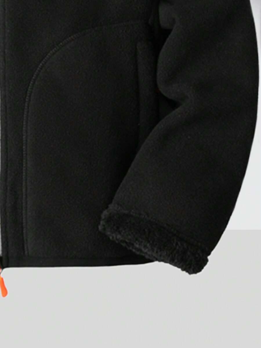 SHEIN CZARNA BLUZA POLAROWA DWUSTRONNA S06__S