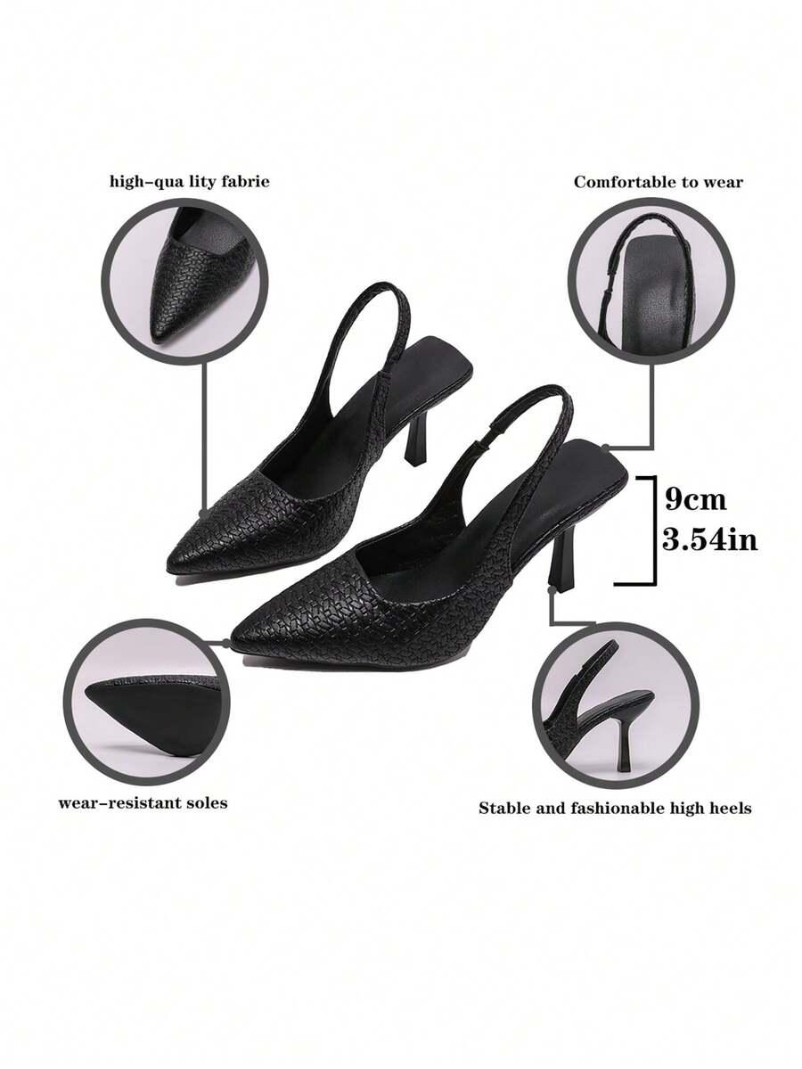 SHEIN CZARNE CZÓŁENKA NA OBCASIE S06__39,5