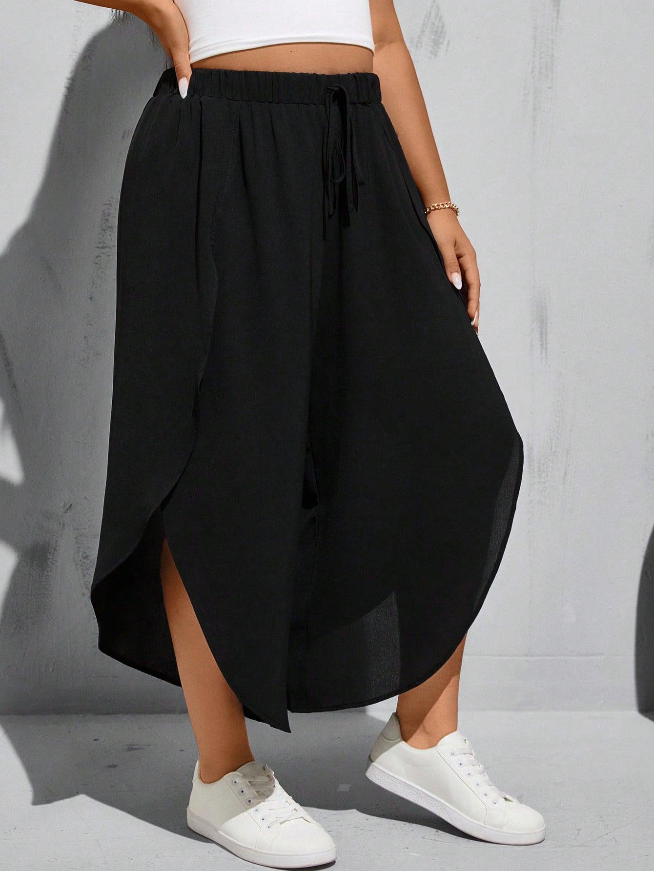 SHEIN CZARNE SPODNIE BAGGY S06__48