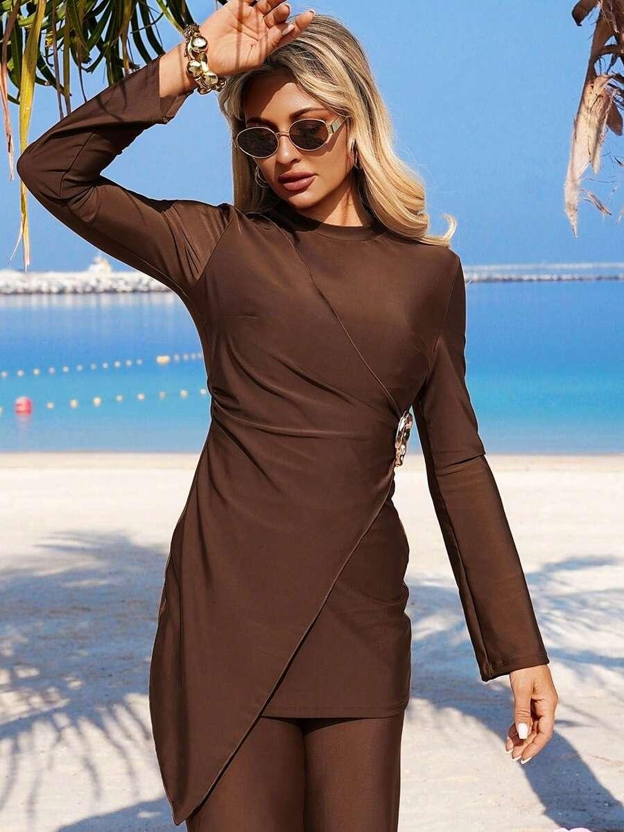 SWIM MULVARI BRĄZOWY DWUCZĘŚCIOWY STRÓJ KĄPIELOWY S09__L