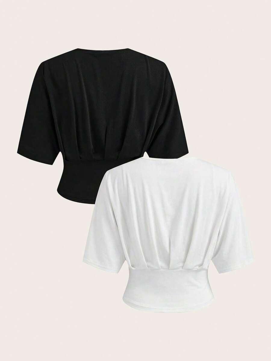 ALORUH BLUZKA V-NECK 2-PACK PK01__L