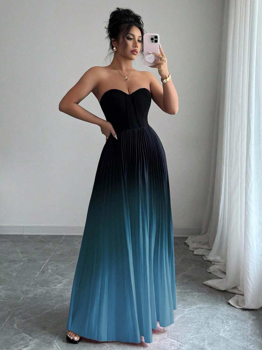 SHEIN MAXI SUKIENKA ODKRYTE RAMIONA S06__L