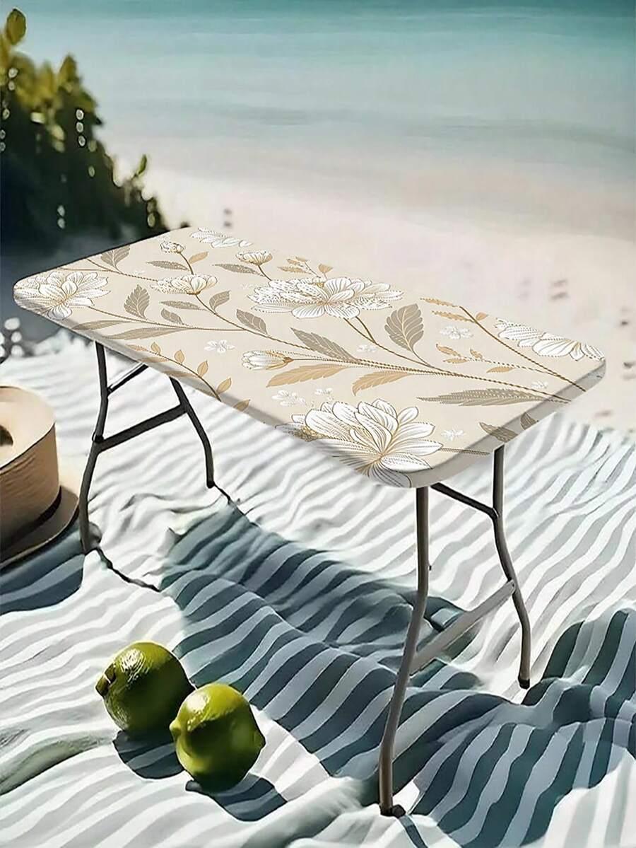 SHEIN OBRUS WZÓR KWIATY S07__75X182CM