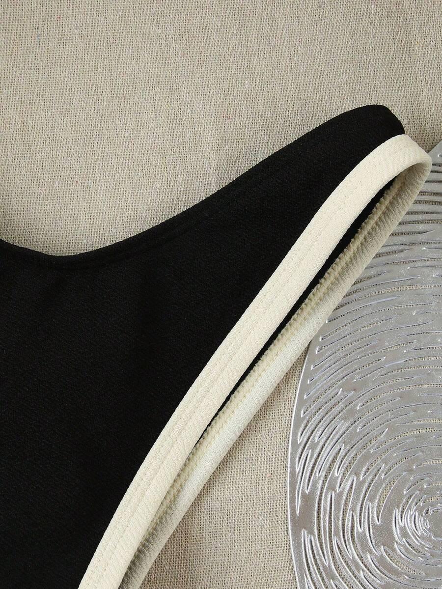 SHEIN DÓŁ OD BIKINI KONTRAST S09__L