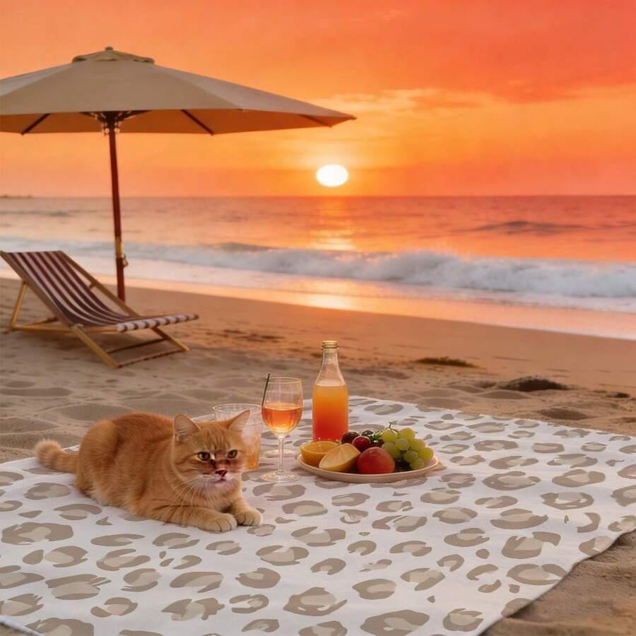 SHEIN RĘCZNIK PLAŻOWY WZÓR S07__70X140