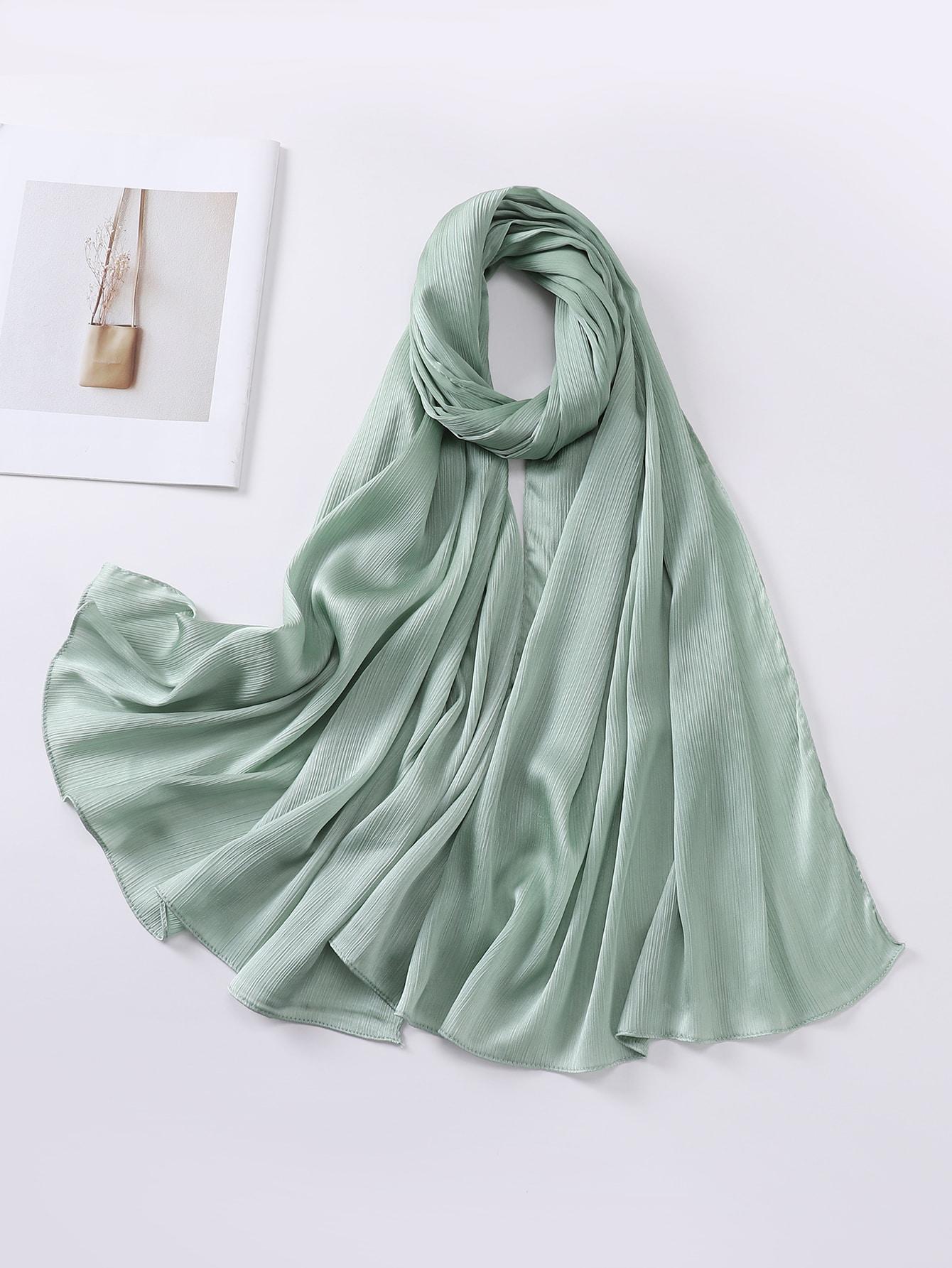 SHEIN ZIELONY SATYNOWY SZALIK S07__170X70