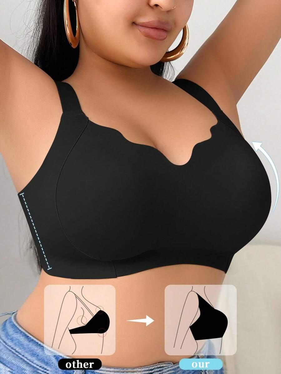 SHEIN CZARNY BEZSZWOWY BIUSTONOSZ S06__50