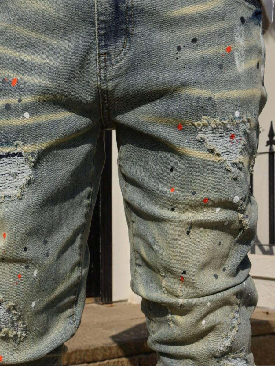 MANFINITY NIEBIESKIE SPODNIE JEANS S06__M