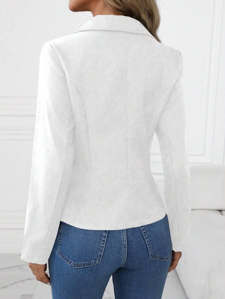 SHEIN BIAŁA MARYNARKA GUZIK S06__M
