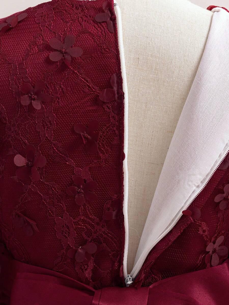 SHEIN CZERWONA ROZKLOSZOWANA SUKIENKA S06__128-134