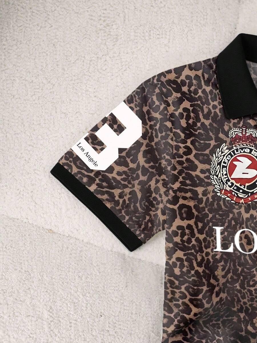 INAWLY KOSZULKA POLO ANIMAL PRINT S06__M