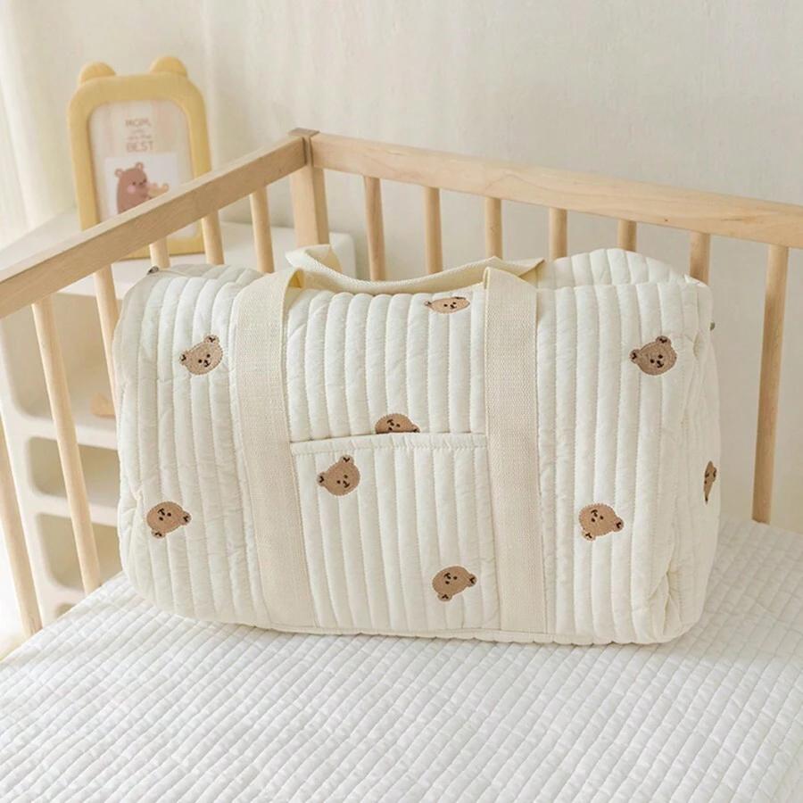 SHEIN BEŻOWA TORBA NA PRZYBORY DZIECIĘCE S07__48X24X28