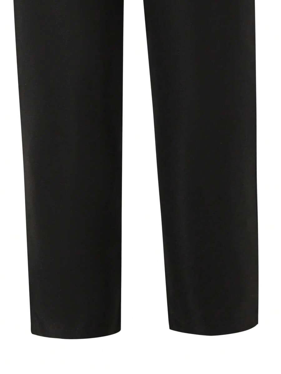SHEIN CZARNE SPODNIE CASUAL S06__122/128
