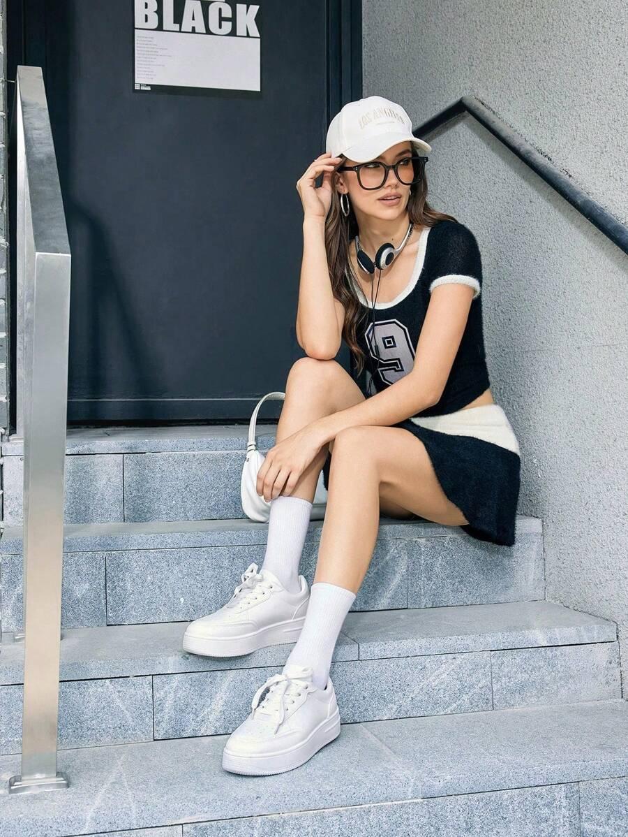 SHEIN BIAŁE SPORTOWE BUTY S06__38