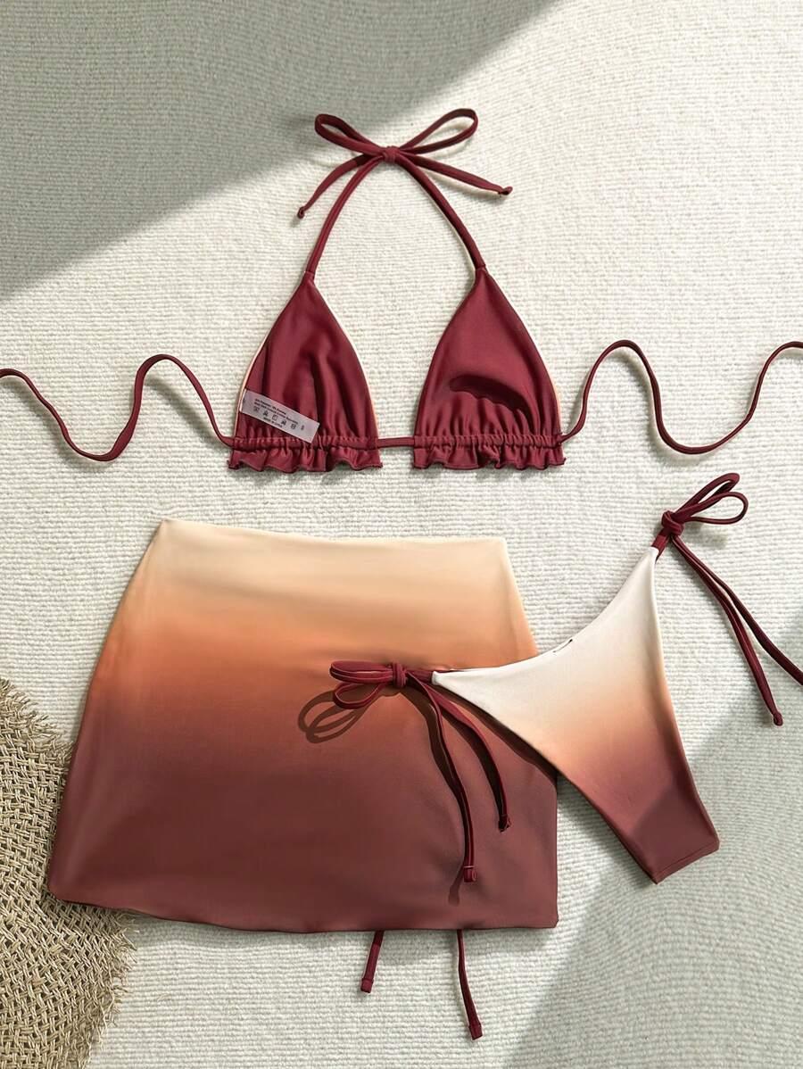 SHEIN 3-CZĘŚCIOWY STRÓJ KĄPIELOWY S09__S