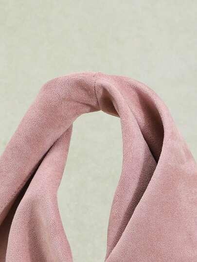 SHEIN RÓŻOWA TOREBKA IMITACJA ZAMSZU S07__27X23