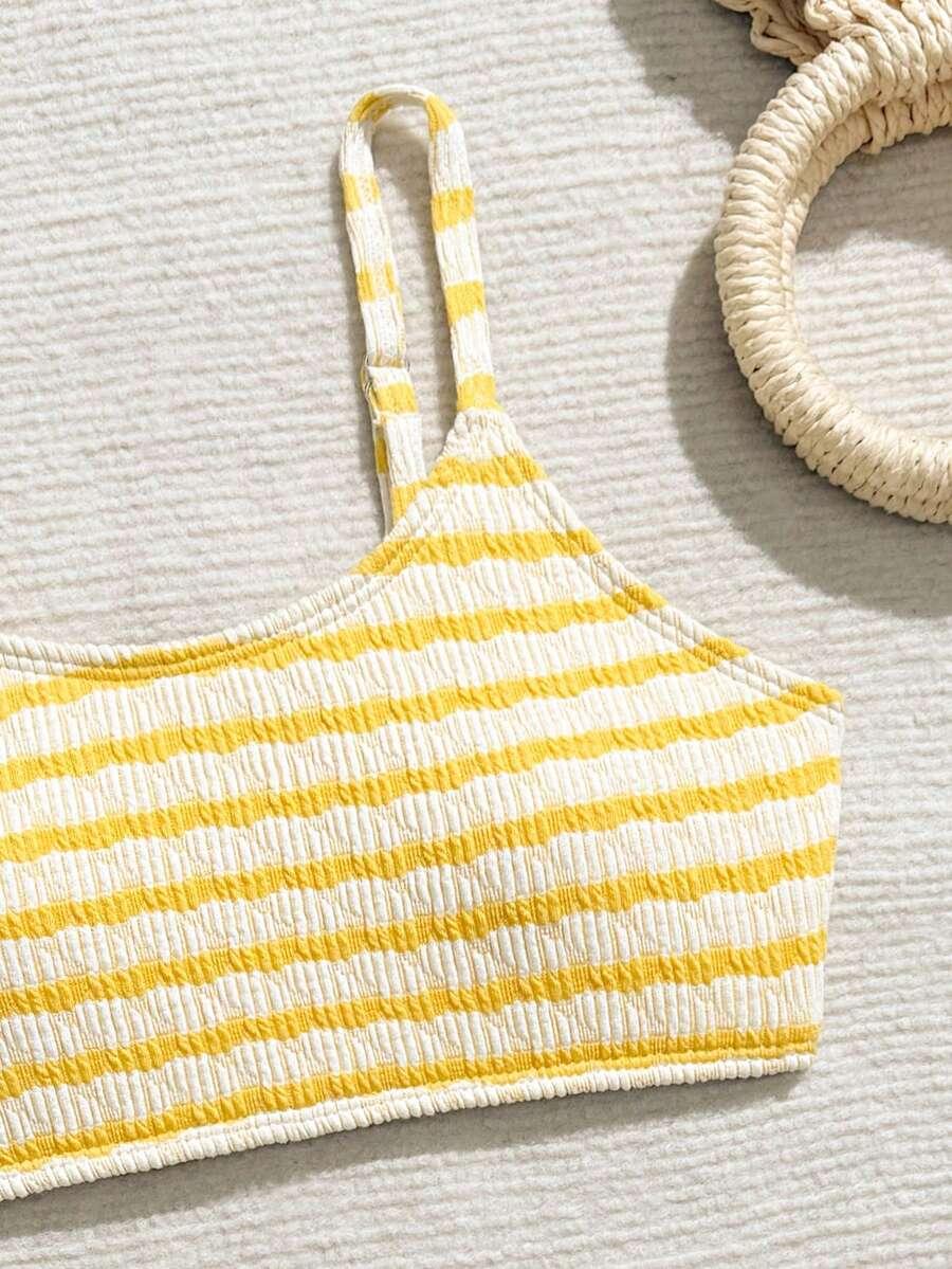 SHEIN DWUCZĘŚCIOWY STRÓJ KĄPIELOWY S09__122-128