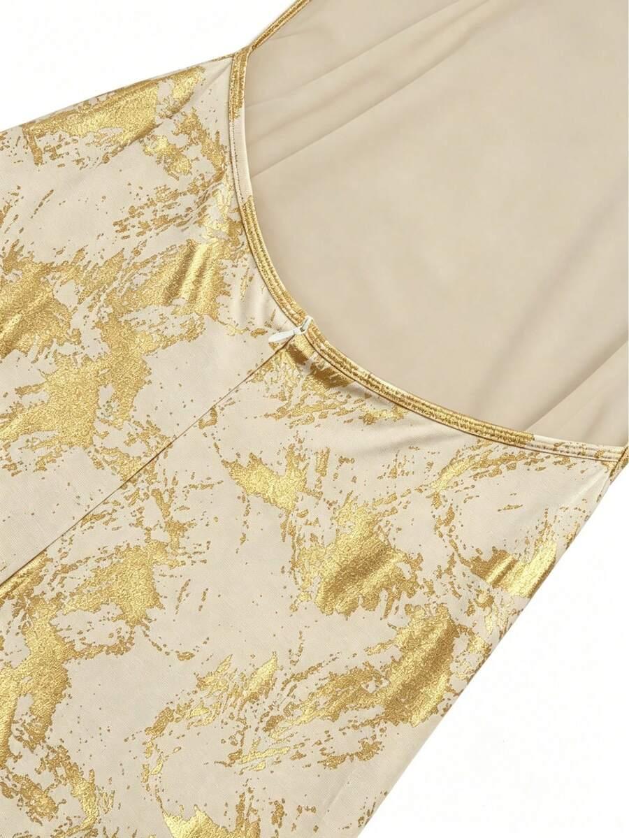 SHEIN MAXI SUKIENKA ODKRYTE PLECY S06__XL
