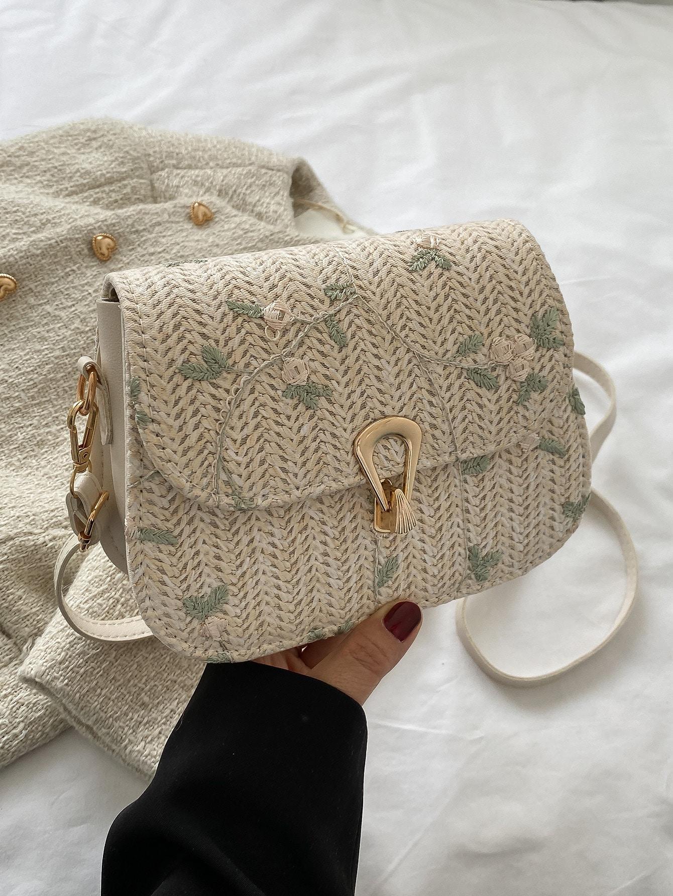 SHEIN BEŻOWA TOREBKA NA RAMIĘ S07__19.5X7.7X14CM
