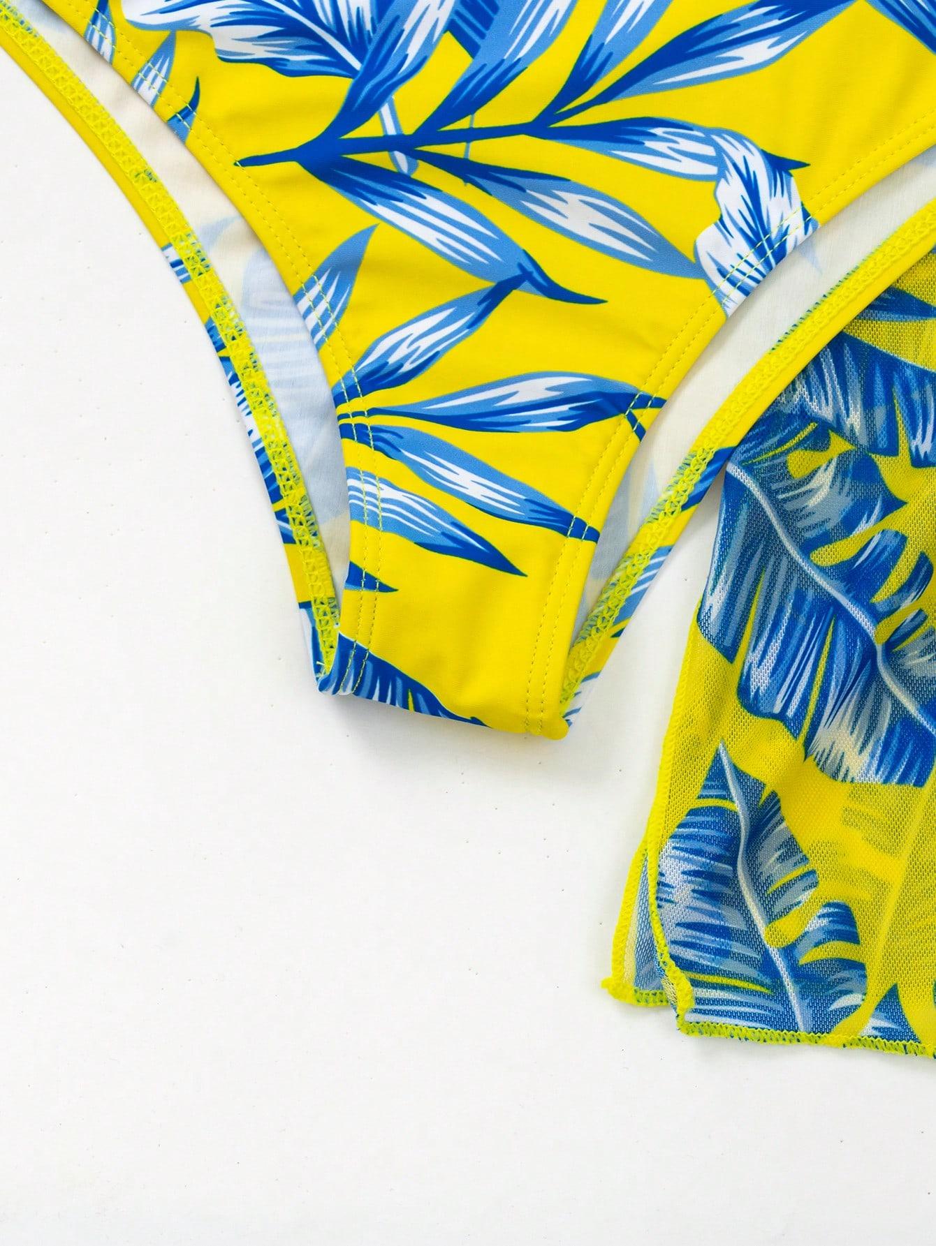 SHEIN DWUCZĘŚCIOWY STRÓJ KĄPIELOWY NARZUTKA S09__S