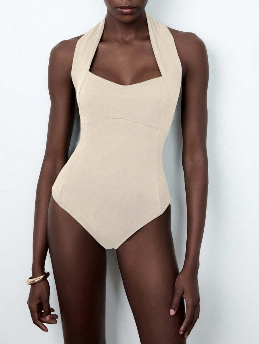SHEIN KREMOWE BODY BEZ RĘKAWÓW S06__M