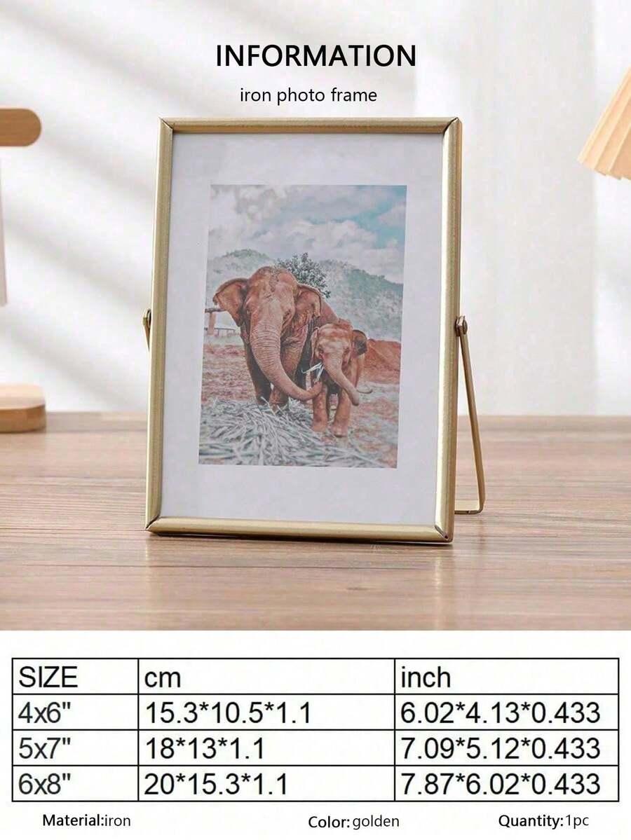 SHEIN ZŁOTA RAMKA NA ZDJĘCIA S07__15,5X10,5CM