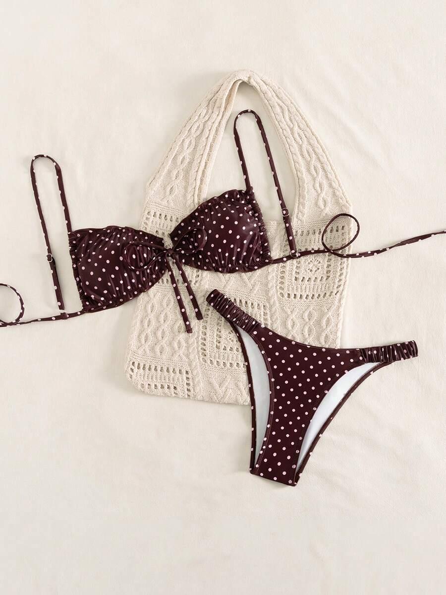 SHEIN DWUCZĘŚCIOWY STRÓJ KĄPIELOWY S06__M