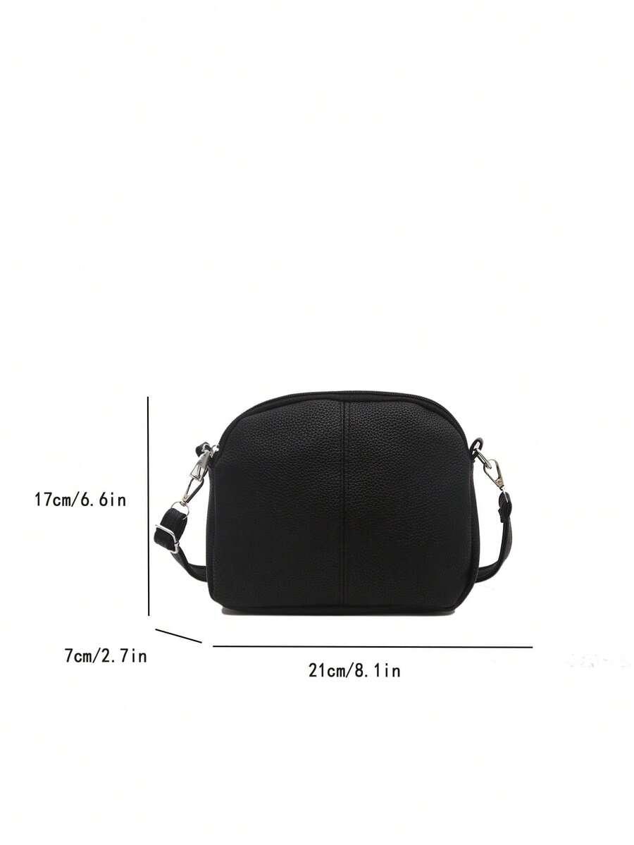 SHEIN CZARNA TOREBKA IMITACJA SKÓRY S07__21X7X17