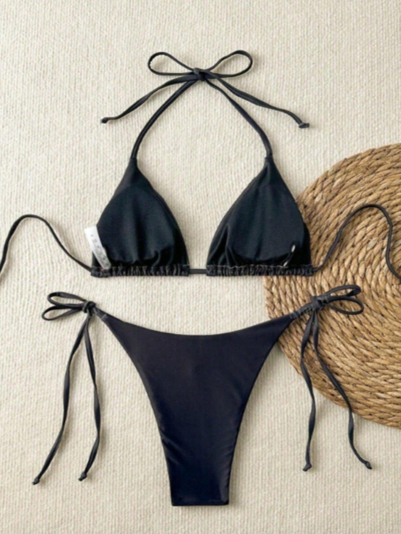 SHEIN CZARNY STRÓJ KĄPIELOWY S09__M