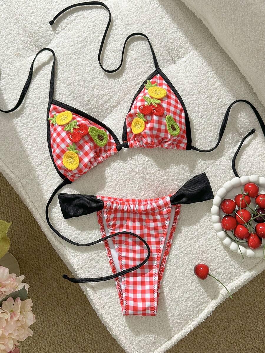 SHEIN DWUCZĘŚCIOWY STRÓJ KĄPIELOWY S09__XS