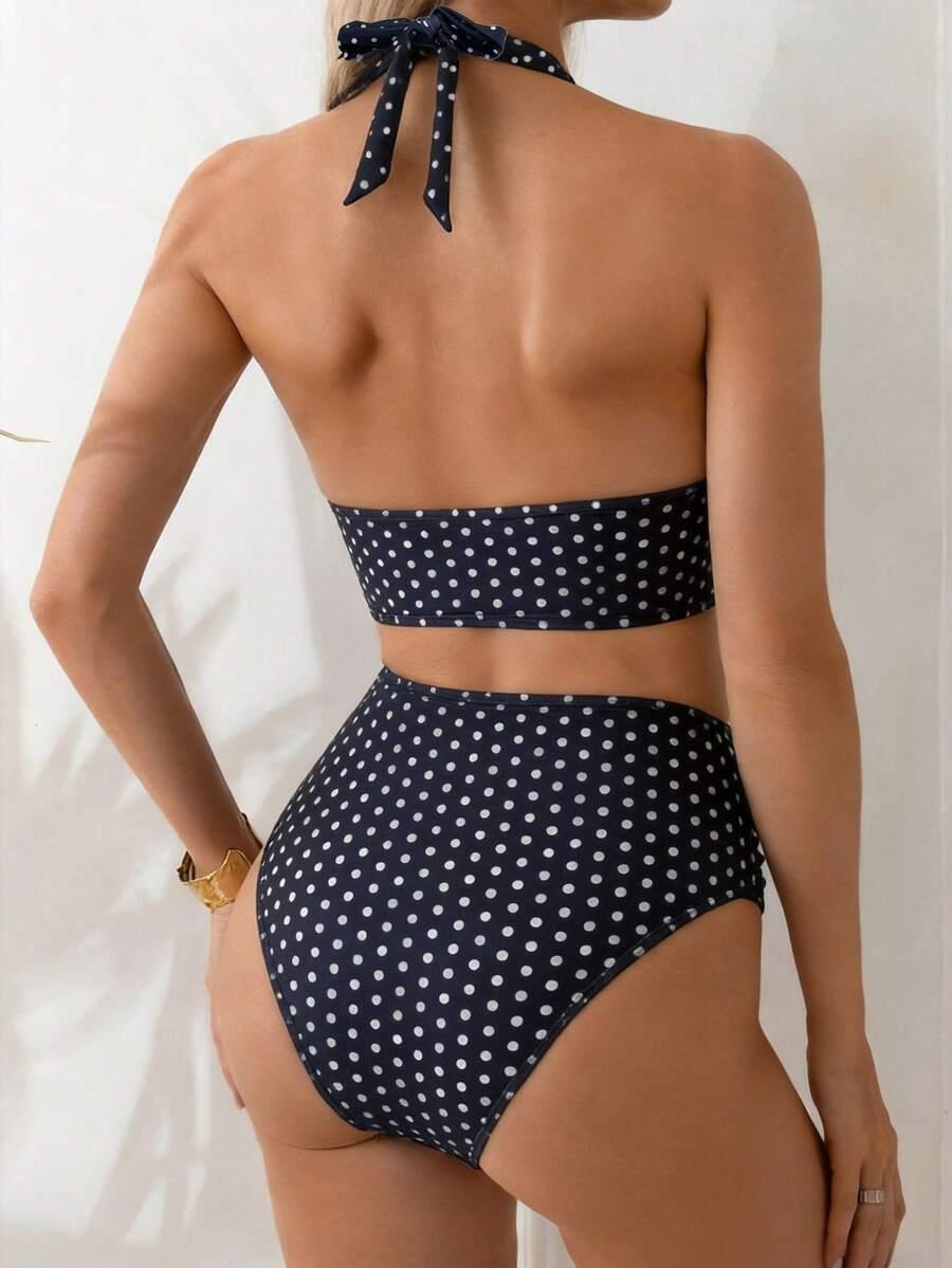 SWIM LUSHOIRE DWUCZĘŚCIOWY STRÓJ KĄPIELOWY WZÓR GROSZKI S09__XL