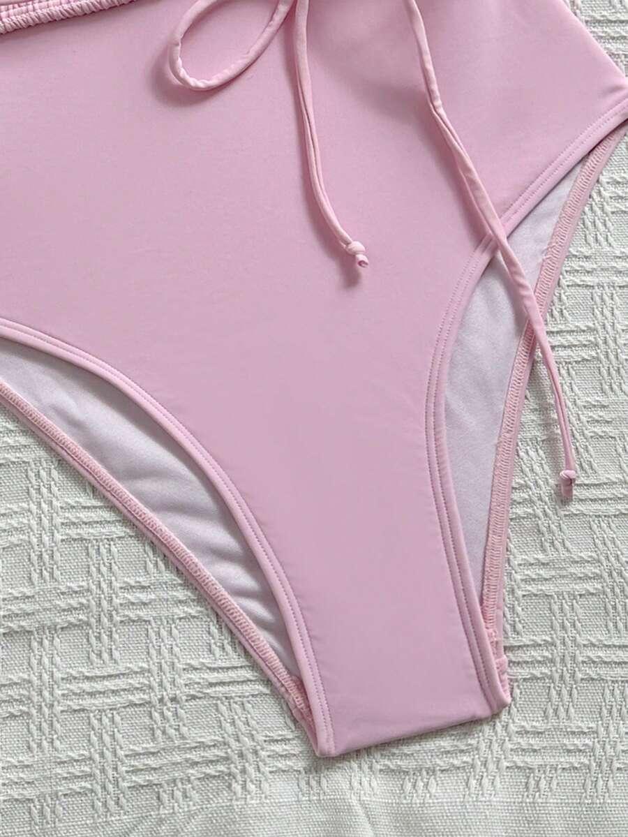 SHEIN RÓŻOWY JEDNOCZĘŚCIOWY STRÓJ KĄPIELOWY S09__M