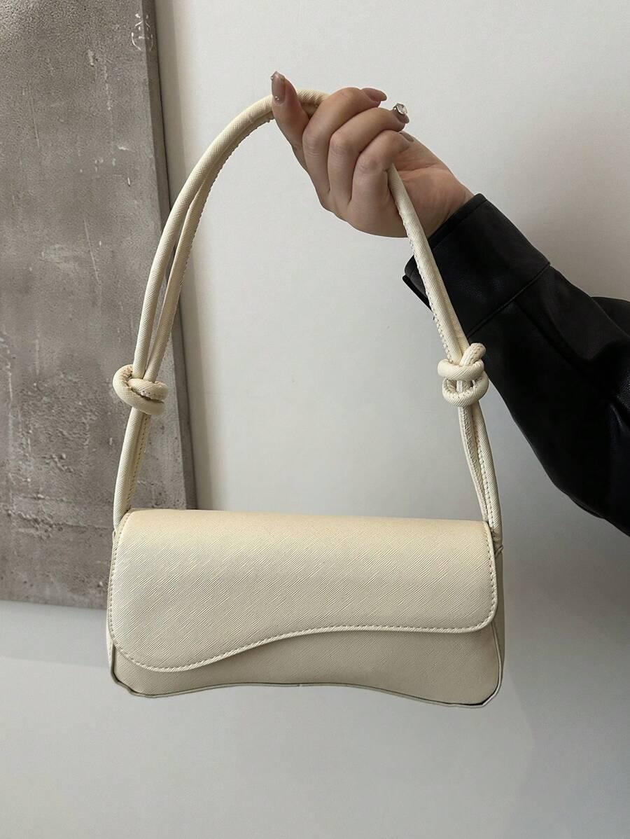 SHEIN KREMOWA TOREBKA NA RAMIĘ S07__24X5,5X11,5