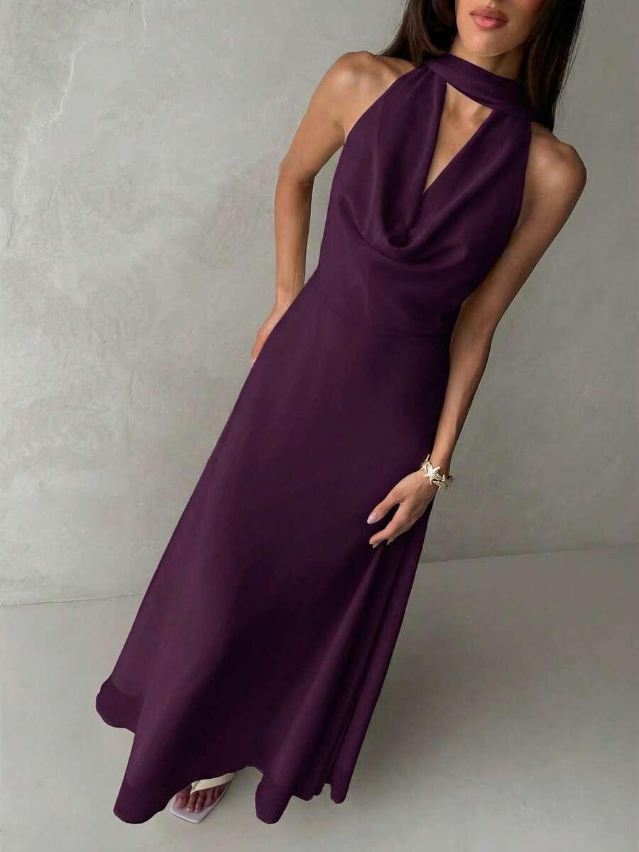 ALORUH FIOLETOWA MAXI SUKIENKA S06__M