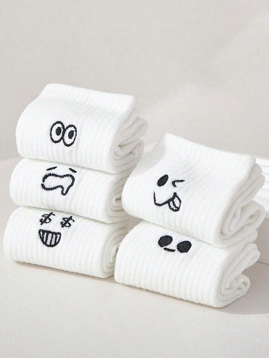 SHEIN BIAŁE SKARPETY 5-PACK S06__20-23