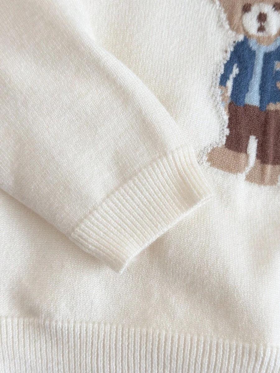 SHEIN SWETER WZÓR MIŚ S06__74/80
