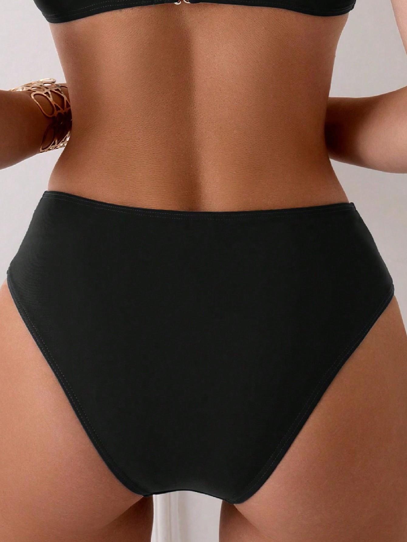 SWIM BASICS CZARNY DÓŁ OD BIKINI S09__XL