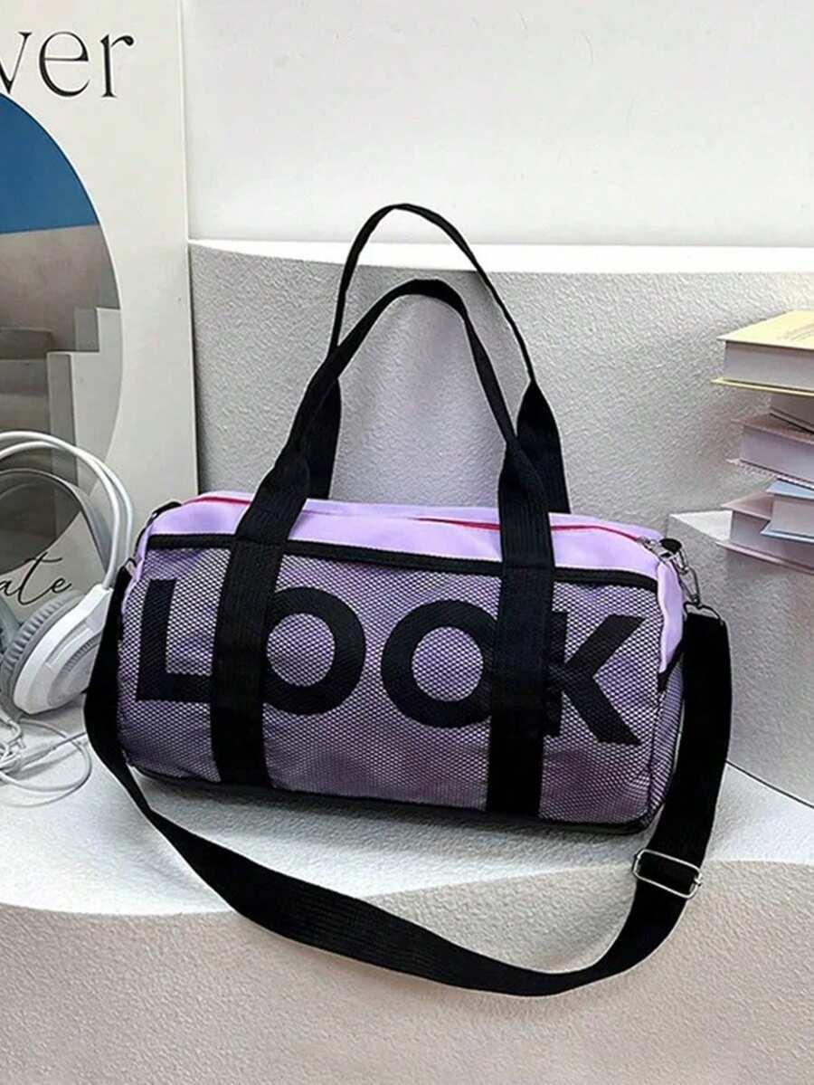 SHEIN FIOLETOWA TORBA SPORTOWA S07__19X22X37