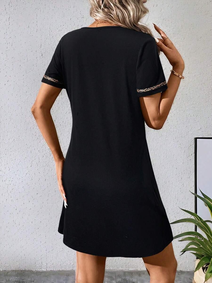 SHEIN CZARNA MINI SUKIENKA S06__M