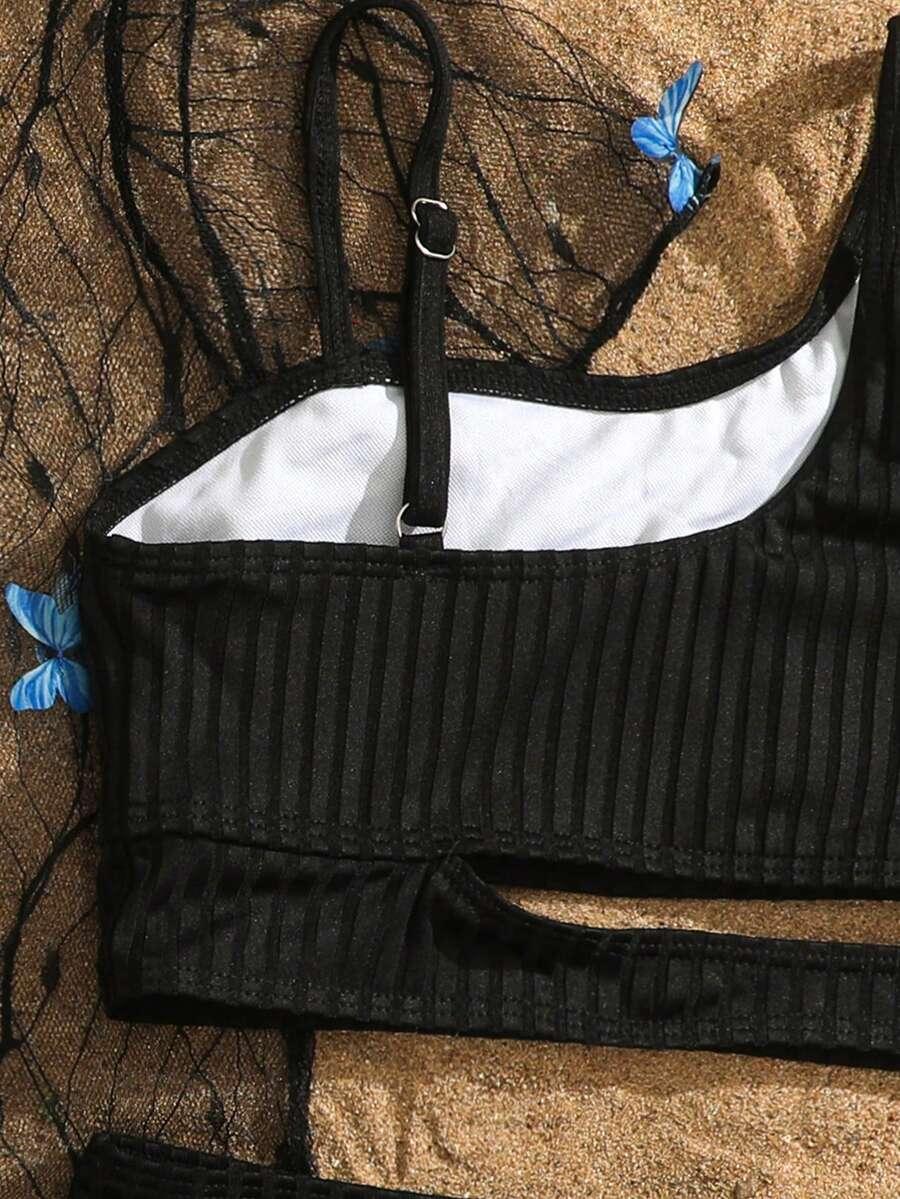 SHEIN TRZYCZĘŚCIOWY STRÓJ KĄPIELOWY S09__98/104