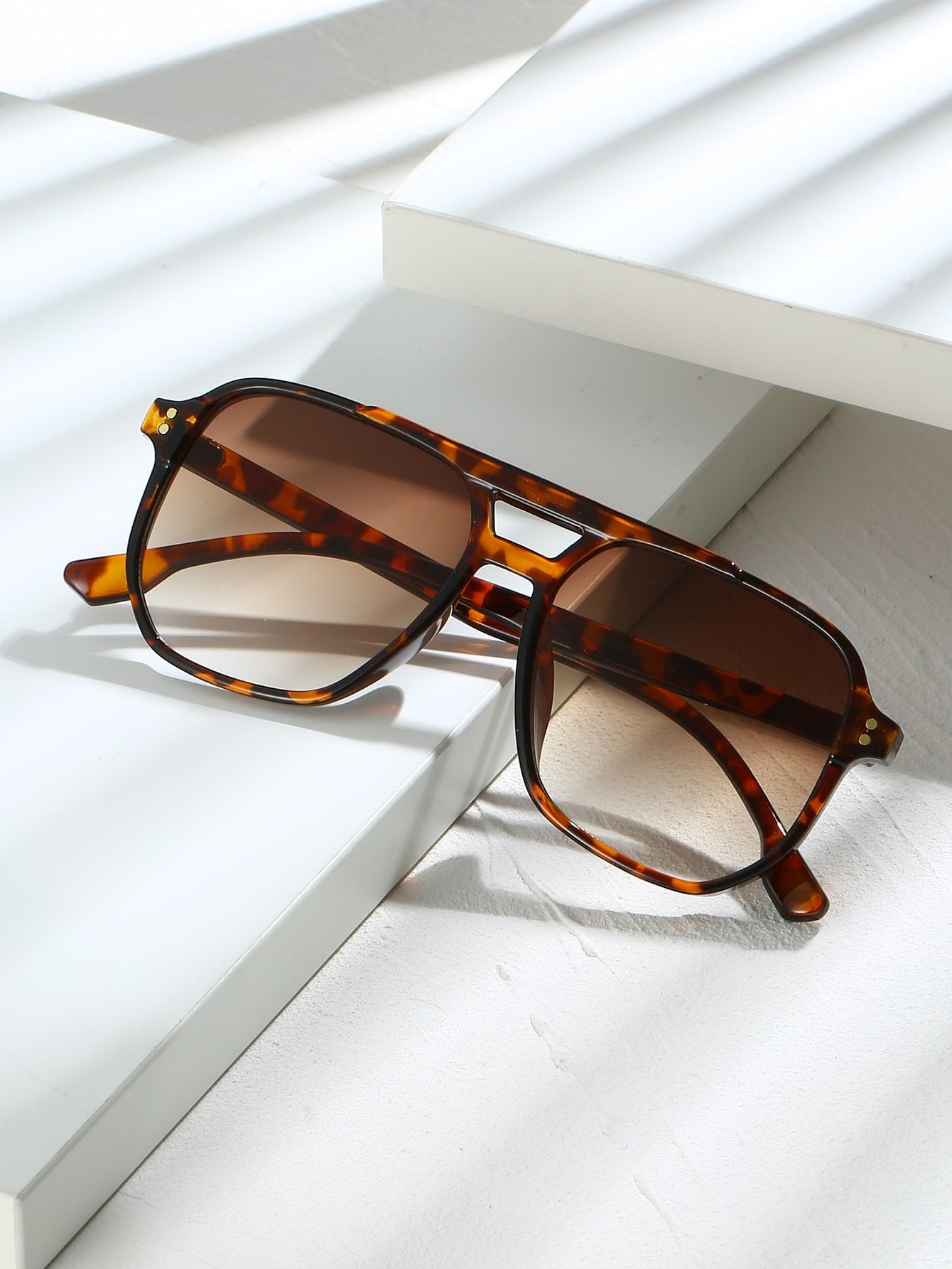 SHEIN OKULARY PRZECIWSŁONECZNE ANIMAL PRINT S07