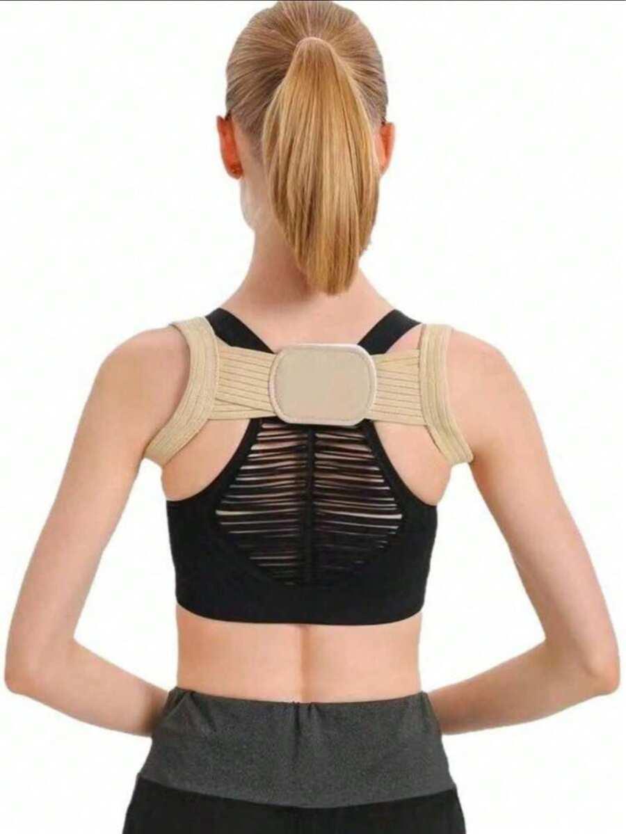 SHEIN BEŻOWY KOREKTOR POSTAWY S07__L